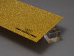 Canal Plastics Center Gold Glitter Acrylic Plexiglass Sheet, Top View - Urban Spark Collection for crafts, signage, displays, and even furniture accents