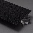 G401 Phantom Black Glitter Acrylic Plexiglass Sheet, Top view - Canal Plastics Center