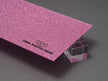 Canal Plastics Center Pink Glitter Acrylic Plexiglass Sheet, Top View - Urban Spark Collection for crafts, signage, displays, and even furniture accents