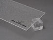 Canal Plastics Center Clear Shimmer Acrylic Plexiglass Sheet, Top View - Urban Spark Collection for crafts, signage, displays, and even furniture accents