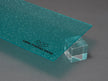 Canal Plastics Center Blue Shimmer Acrylic Plexiglass Sheet, Top View - Urban Spark Collection for crafts, signage, displays, and even furniture accents