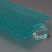 S104 Hampton Blue Shimmer Acrylic Plexiglass Sheet, Top view - Canal Plastics Center