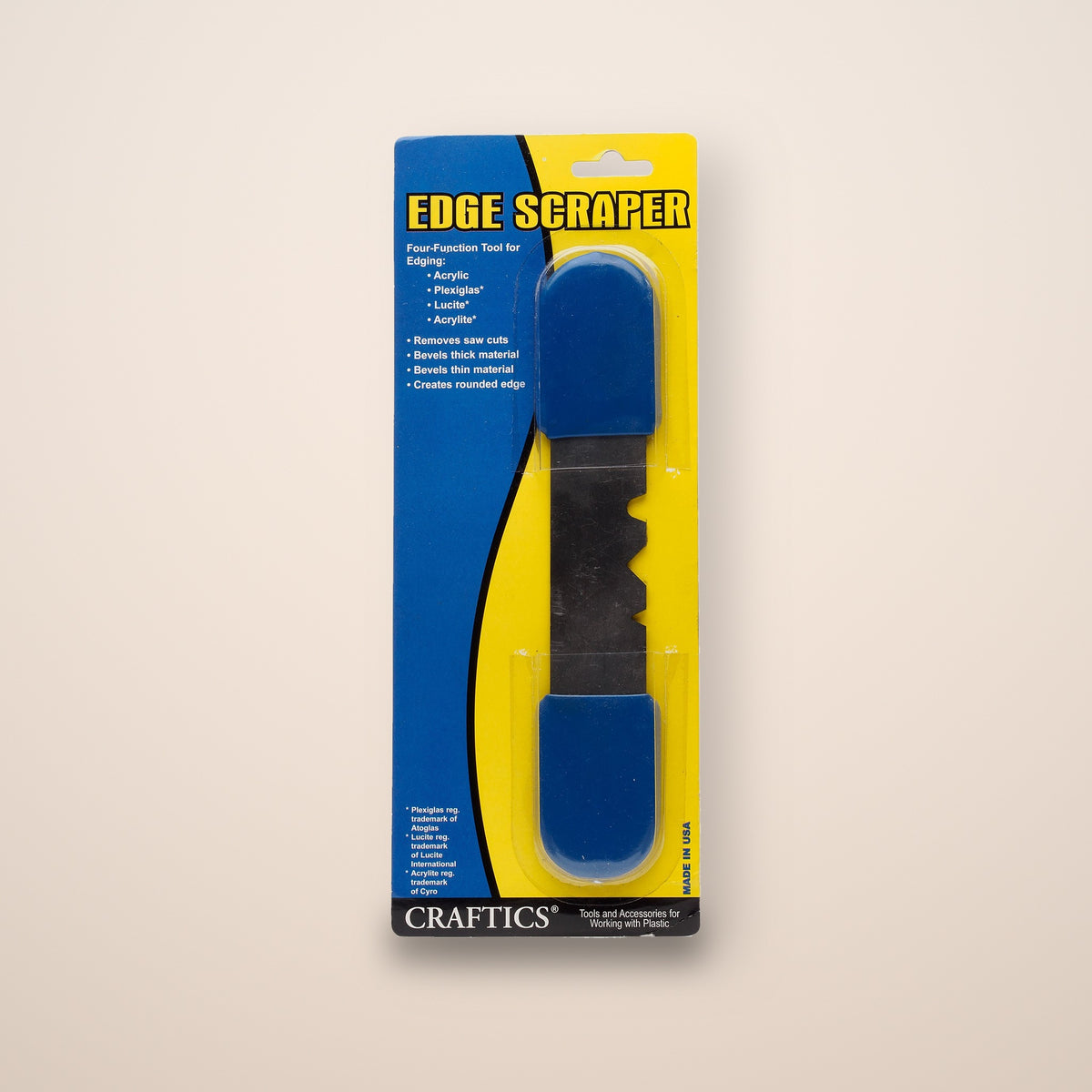 Craftics edge scraper in package - Canal Plastics Center