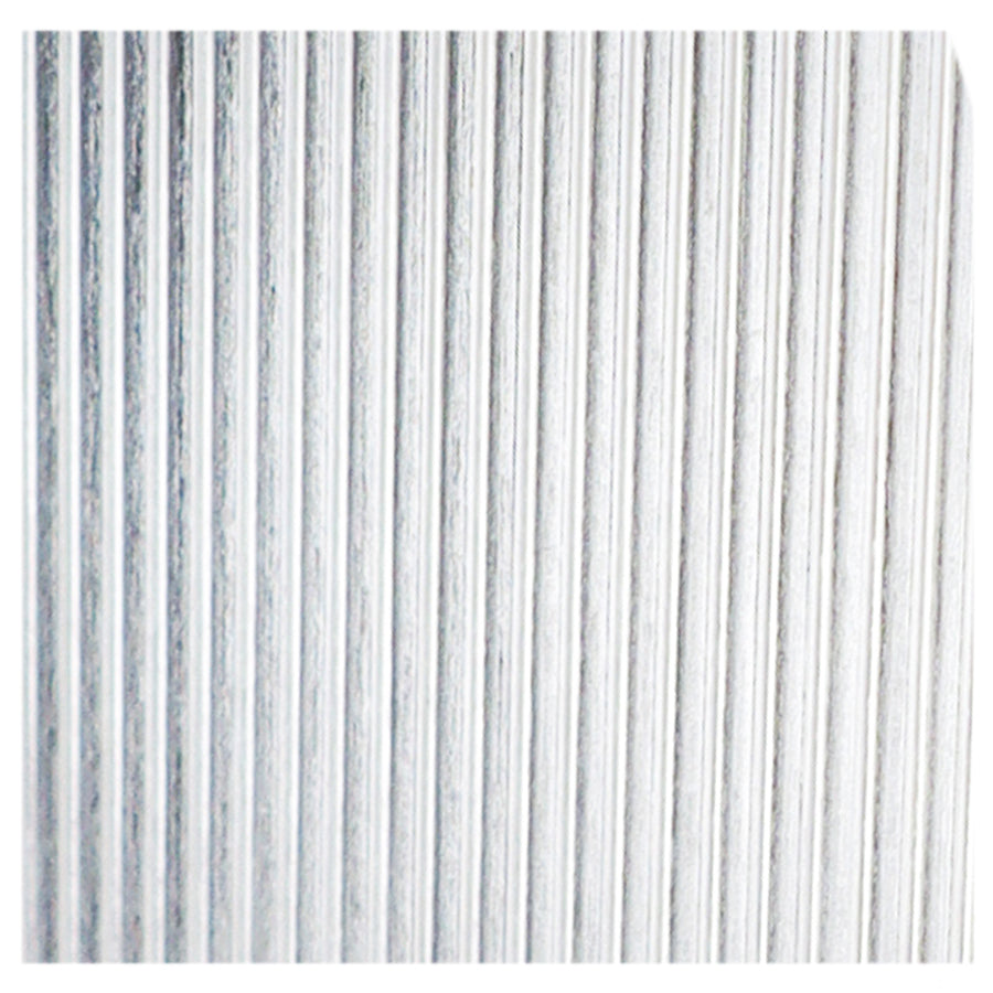 Clear fluted acrylic sheet swatch tile showing the rib pitch