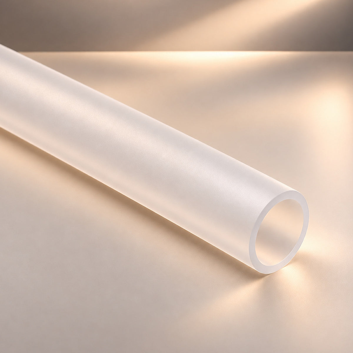Frosted acrylic round tube - Canal Plastics Center