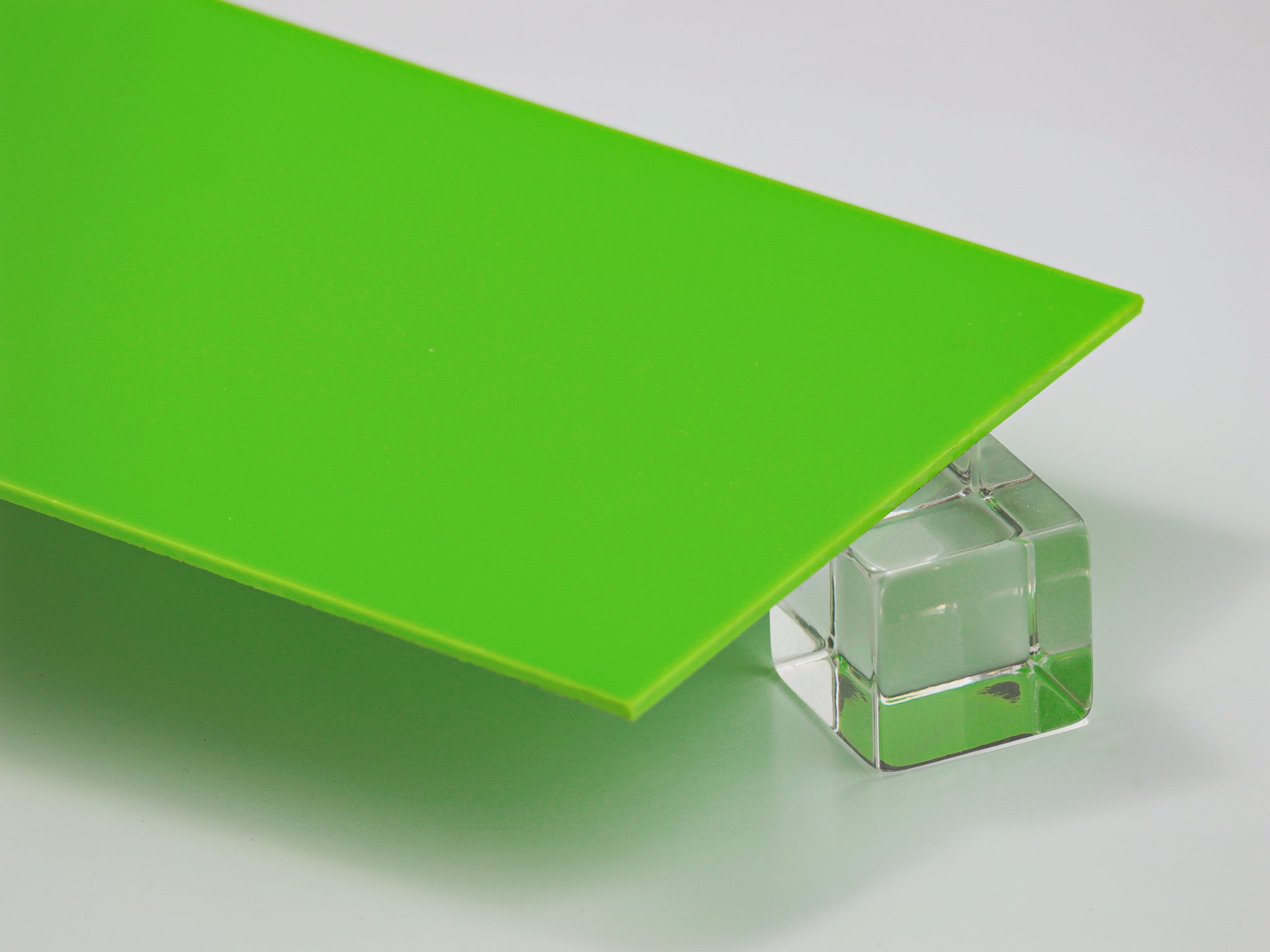 Green Neon Translucent Acrylic Plexiglass Sheet, color 635