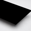 Matte black styrene sheets, smooth texture, lightweight and flexible from Canal Plastics