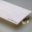 Iridescent White Pearl Acrylic Plexiglass Sheet, Top view - Canal Plastics Center