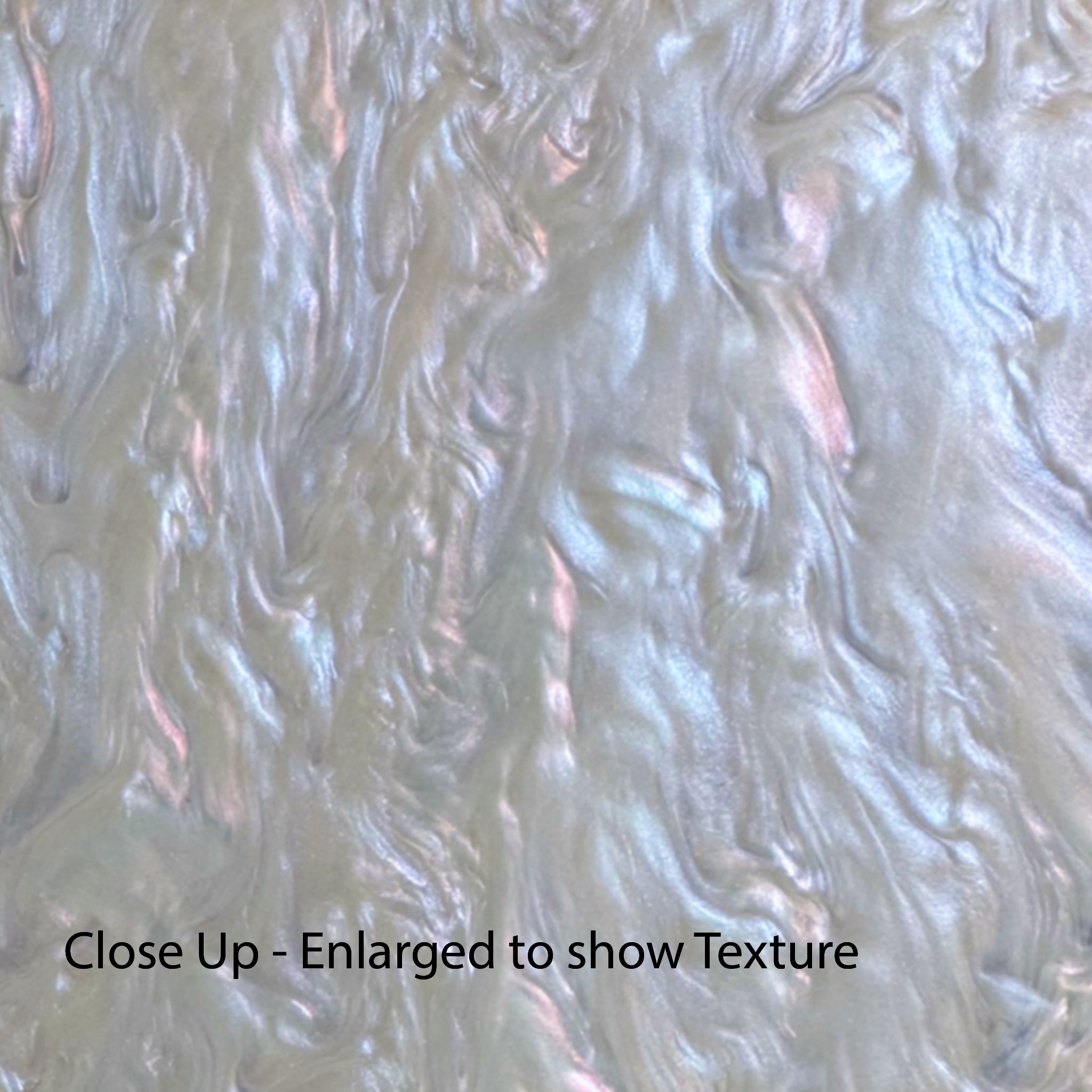 Iridescent White Pearl close up - Canal Plastics