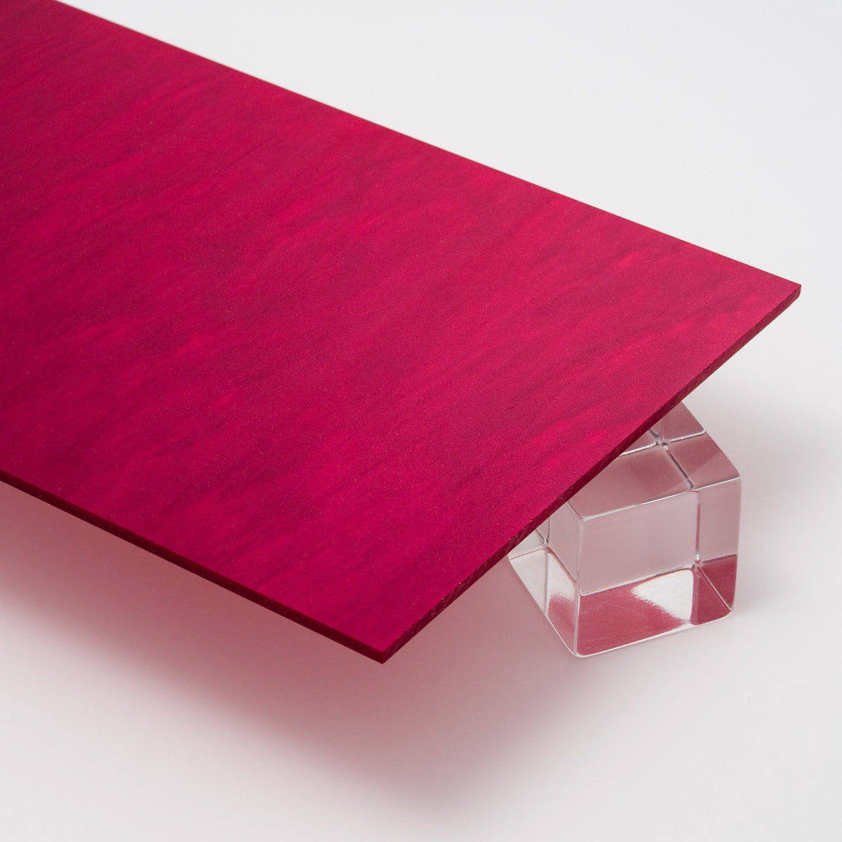 Magenta Pearl Acrylic Plexiglass Sheet, Top view - Canal Plastics Center