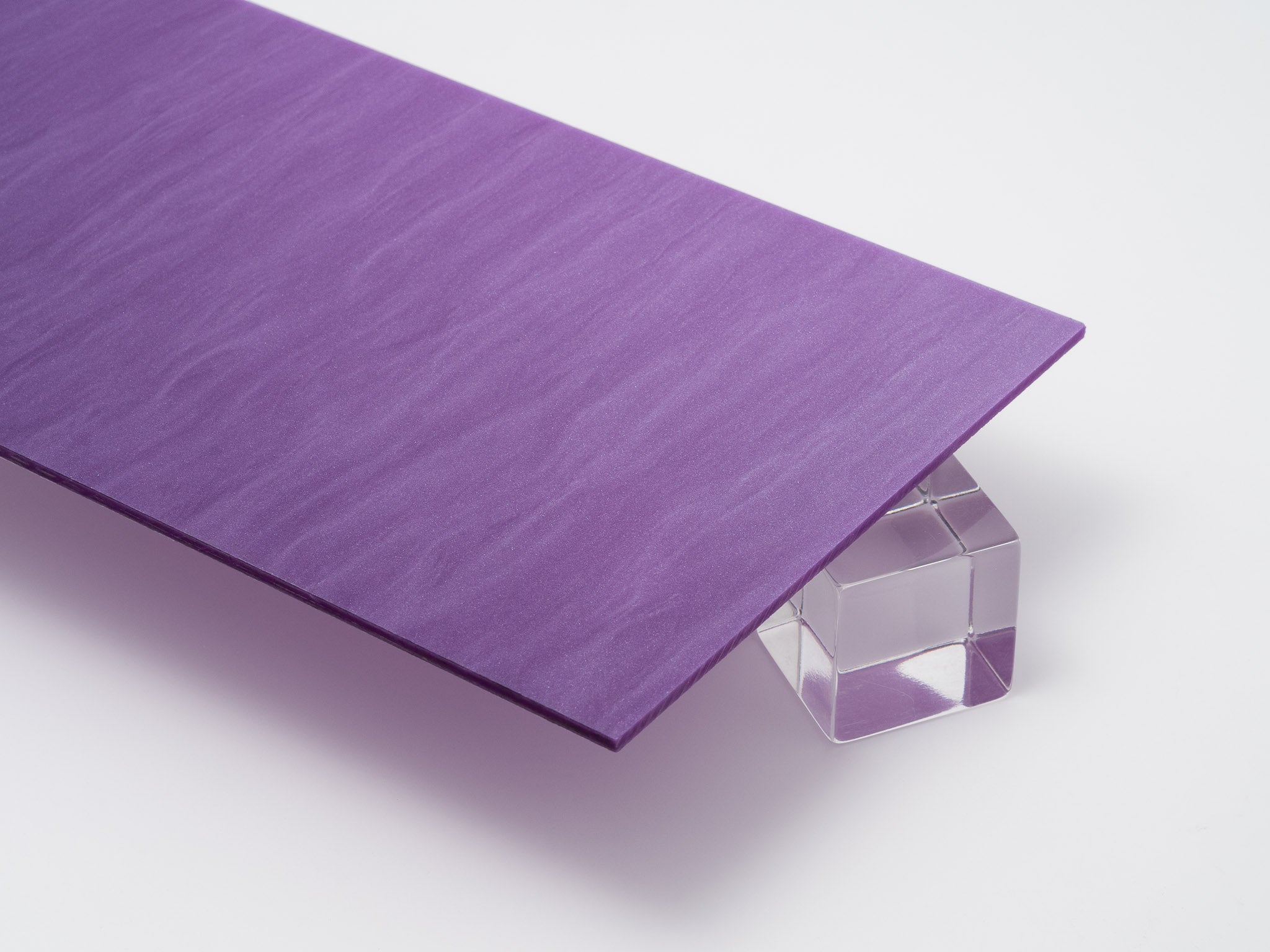 Violet Pearl Acrylic Plexiglass Sheet, Top View