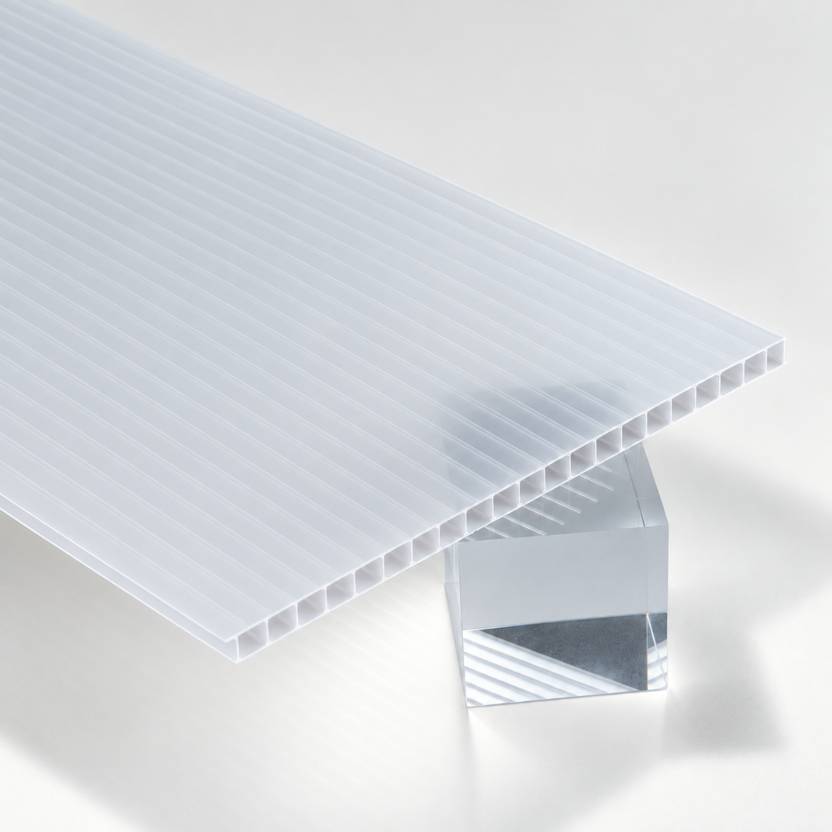 Natural Translucent Coroplast Corrugated Plastic Sheet, 4mm - Canal Plastics Center