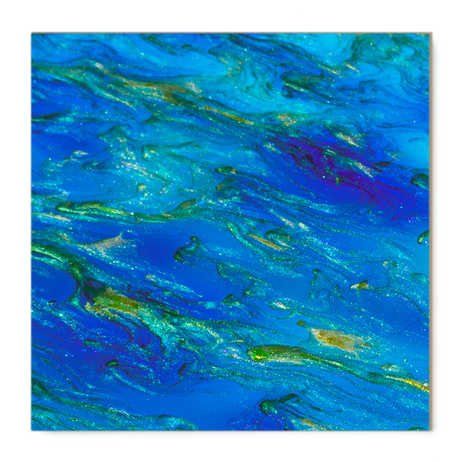 Peacock Blue Shimmer Acrylic Sheet