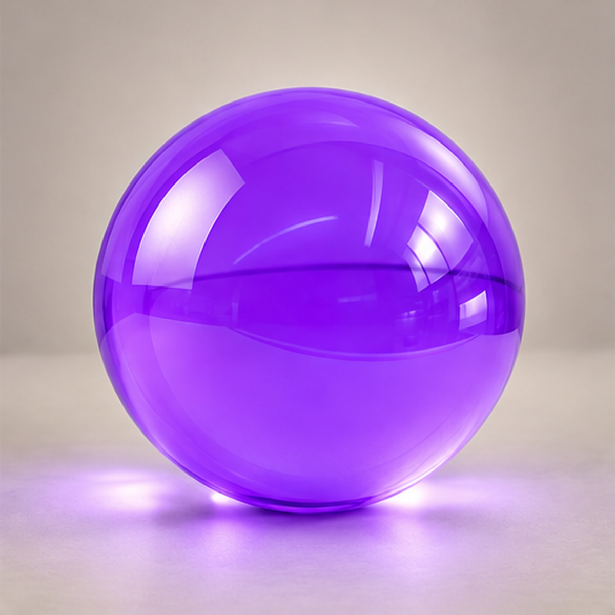 Canal Plastics Center Purple Transparent Acrylic Sphere, wide view, bright background - for decorative and artistic uses to scientific and industrial purposes such as displays and visual merchandising, art installations and sculptures, photography props and effects, home decor, costume and prop making, optical applications, model making and prototyping, furniture accessories and more