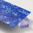 Sapphire Blue Shattered Acrylic Plexiglass Sheet, Top view - Canal Plastics Center