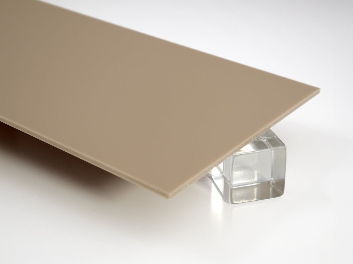 657P Subway Sand Pastel Acrylic Plexiglass Sheet, Top view - Canal Plastics Center