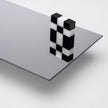 Two Sided Mirror Acrylic Plexiglass Sheet, Top view - Canal Plastics Center