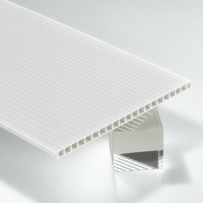 White Coroplast Corrugated Plastic Sheet, 4mm - Canal Plastics Center