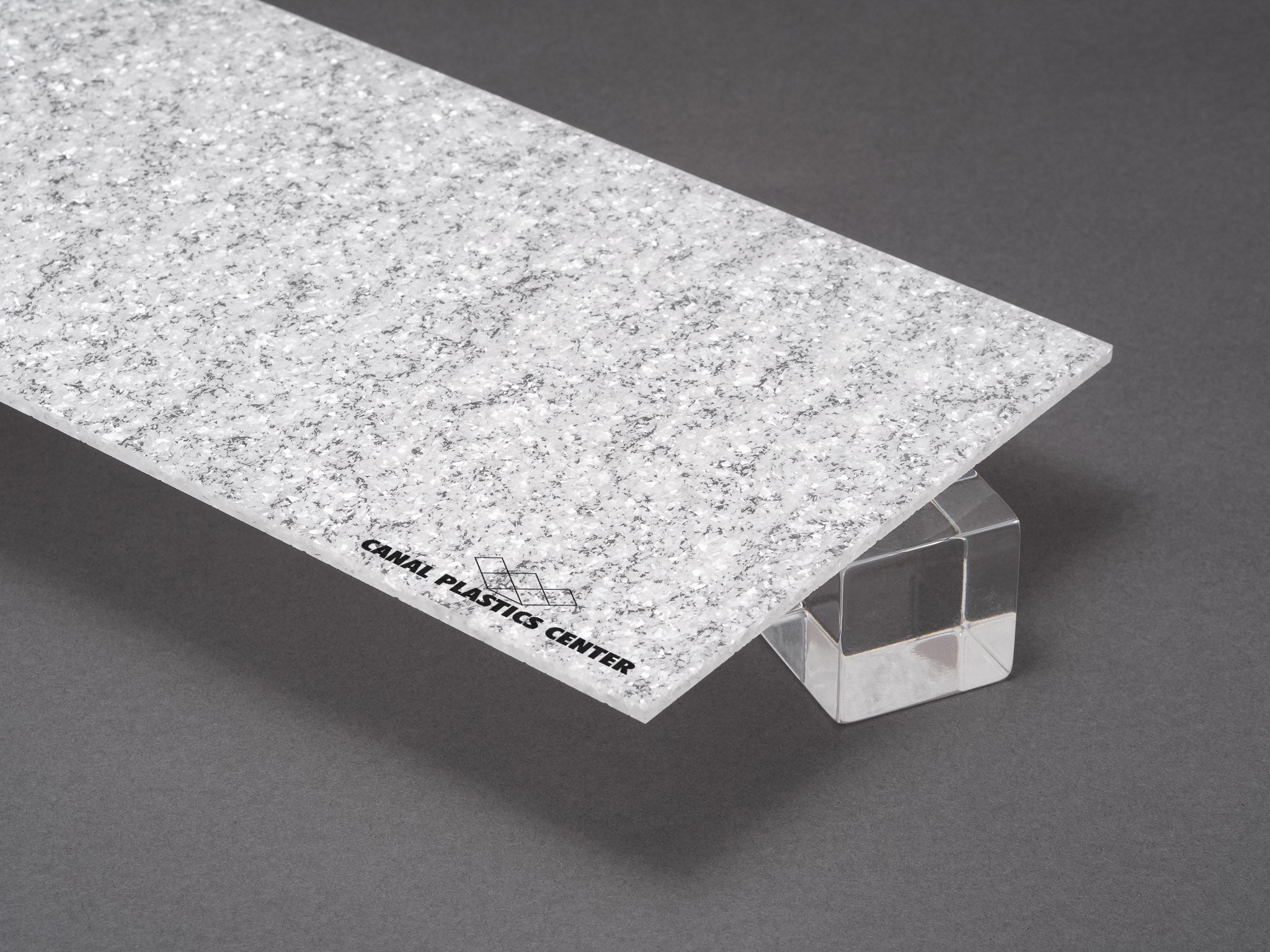 Winter White Glitter Acrylic Sheet