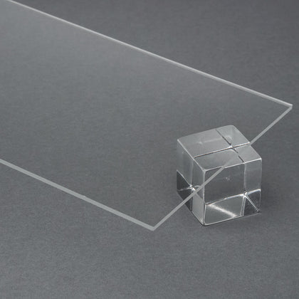 Clear Colorless Acrylic Plexiglass Sheet, Top View