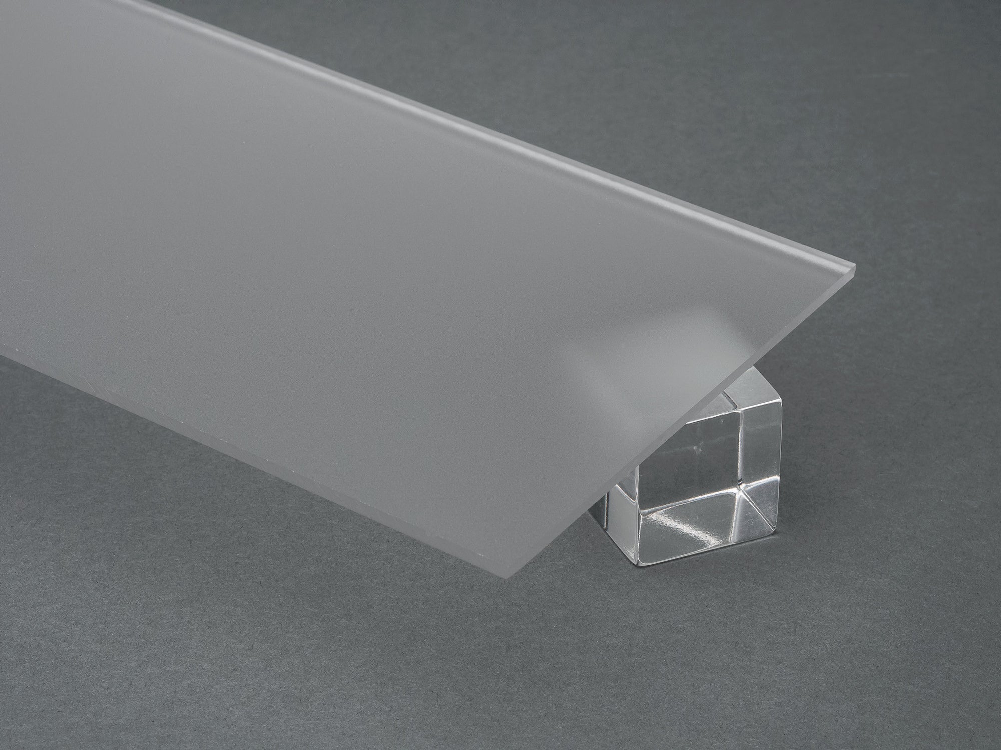 Clear Colorless P95 Matte Acrylic Plexiglass Sheet, Top View