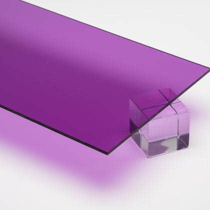Purple Transparent Acrylic Plexiglass Sheet, Top view
