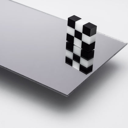 Silver Mirror Acrylic Plexiglass Sheet