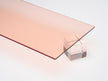 Rose Gold Transparent Acrylic Plexiglass Sheet, Top view