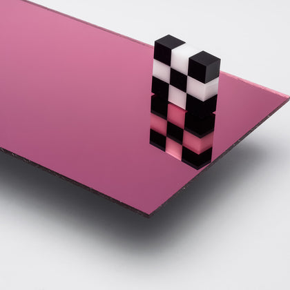 Pink Mirror Acrylic Plexiglass Sheet, color 1450