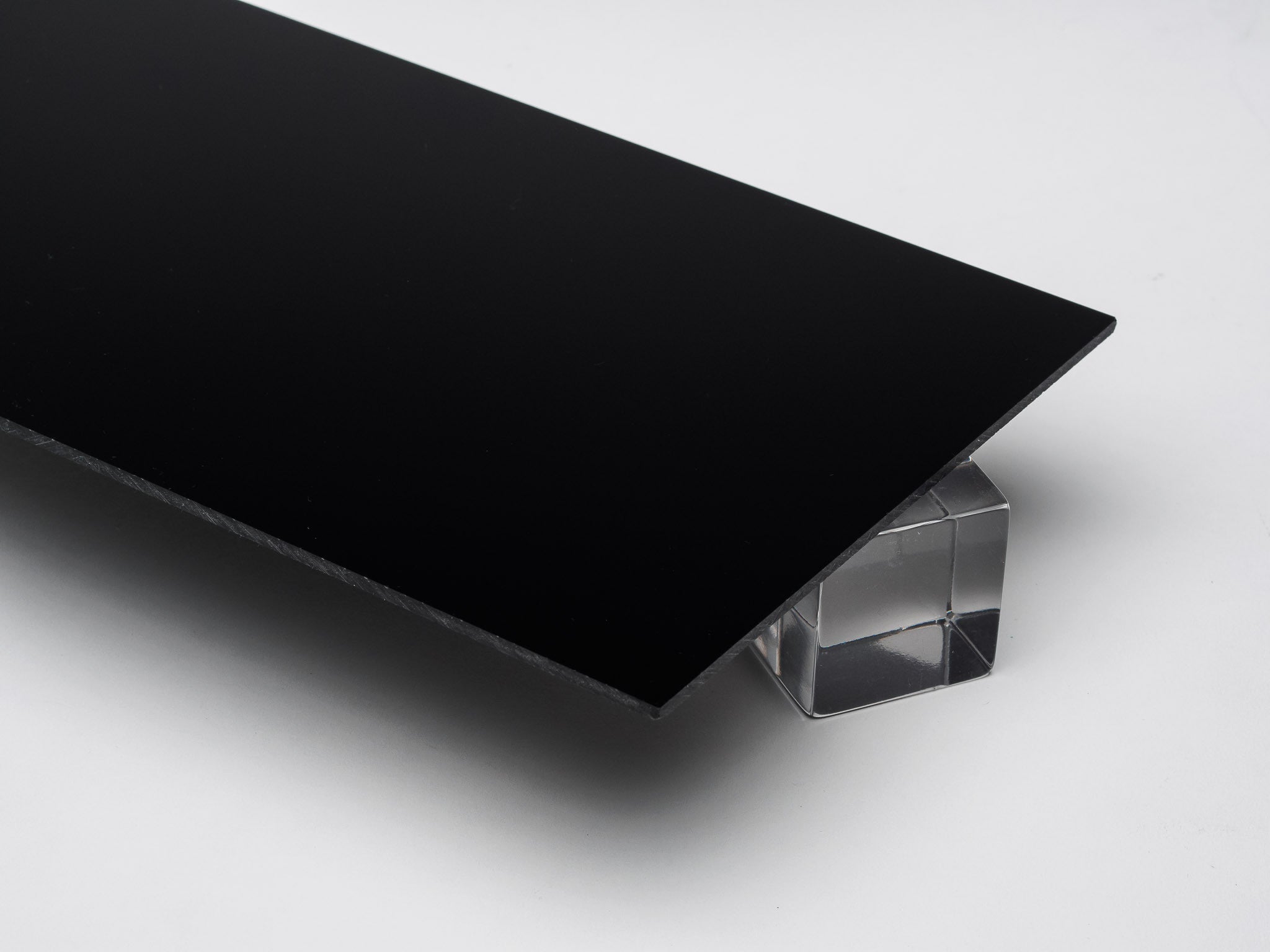Cast Black Plexiglass Sheet - 1/8 Inch Thick, 12 X 24 Inches, Glossy Finish