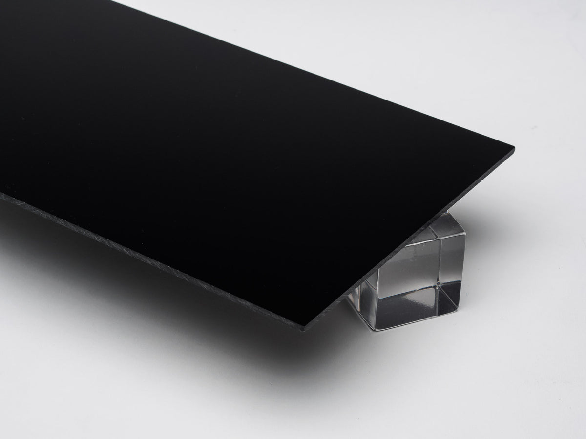 Black Opaque Acrylic Plexiglass Sheet | Canal Plastics Center