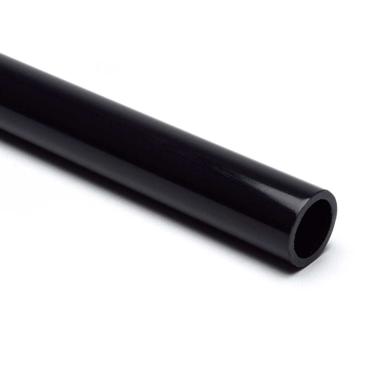 Black Opaque Acrylic Round Tube