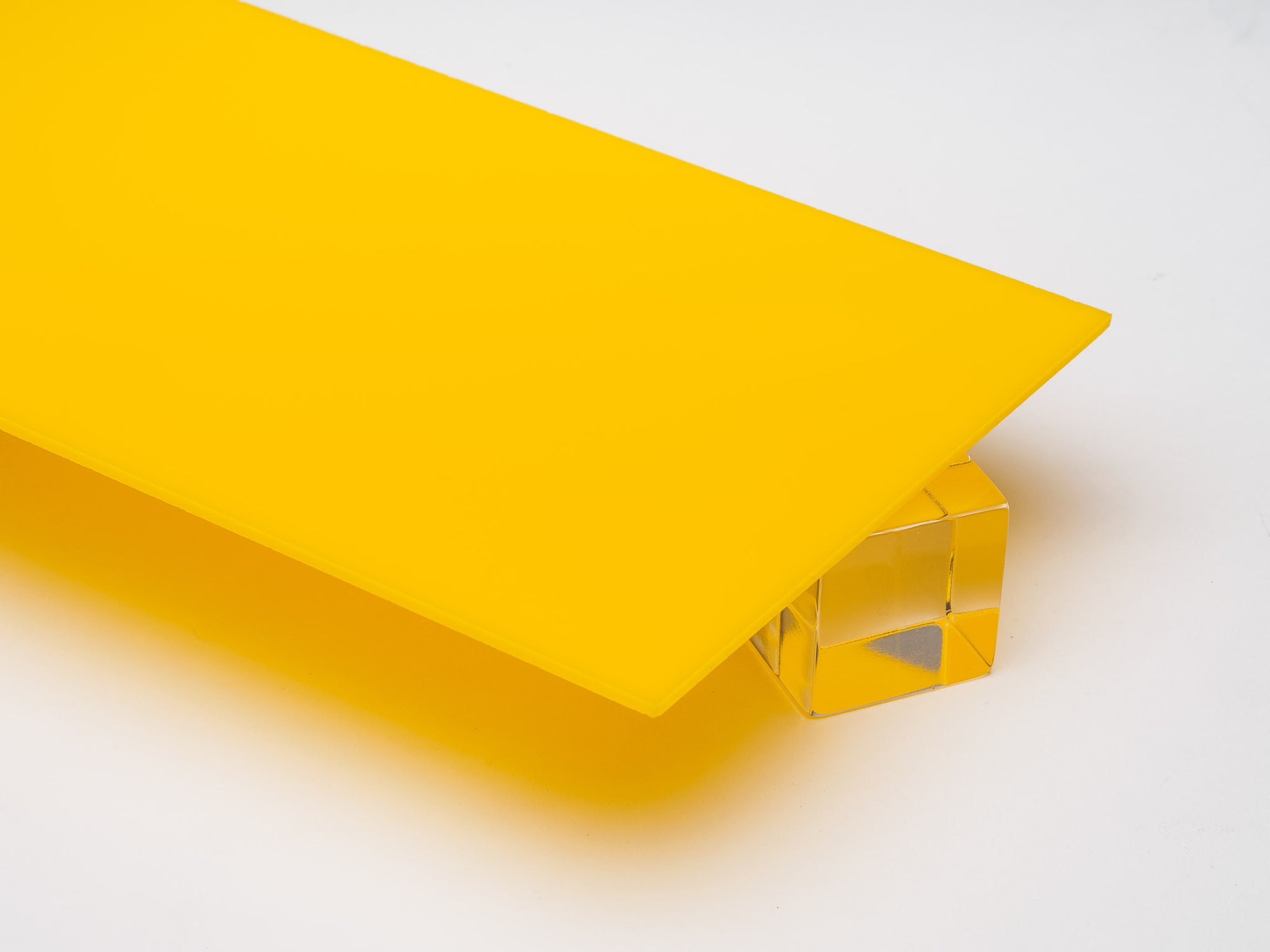 Yellow Opaque Acrylic Plexiglass Sheet, color 2037