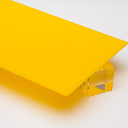 Yellow Opaque Acrylic Plexiglass Sheet, color 2037