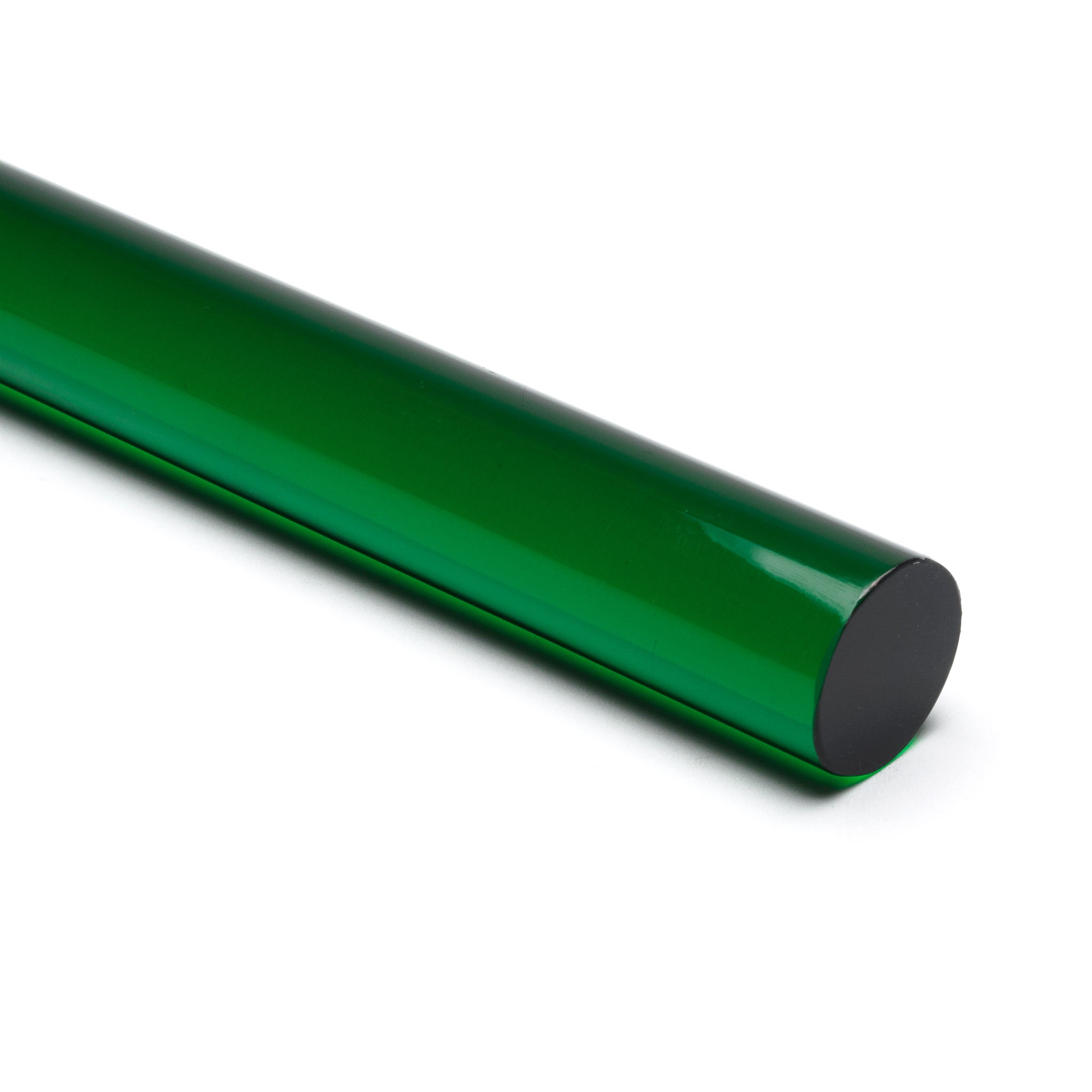 Green Transparent Acrylic Round Rod