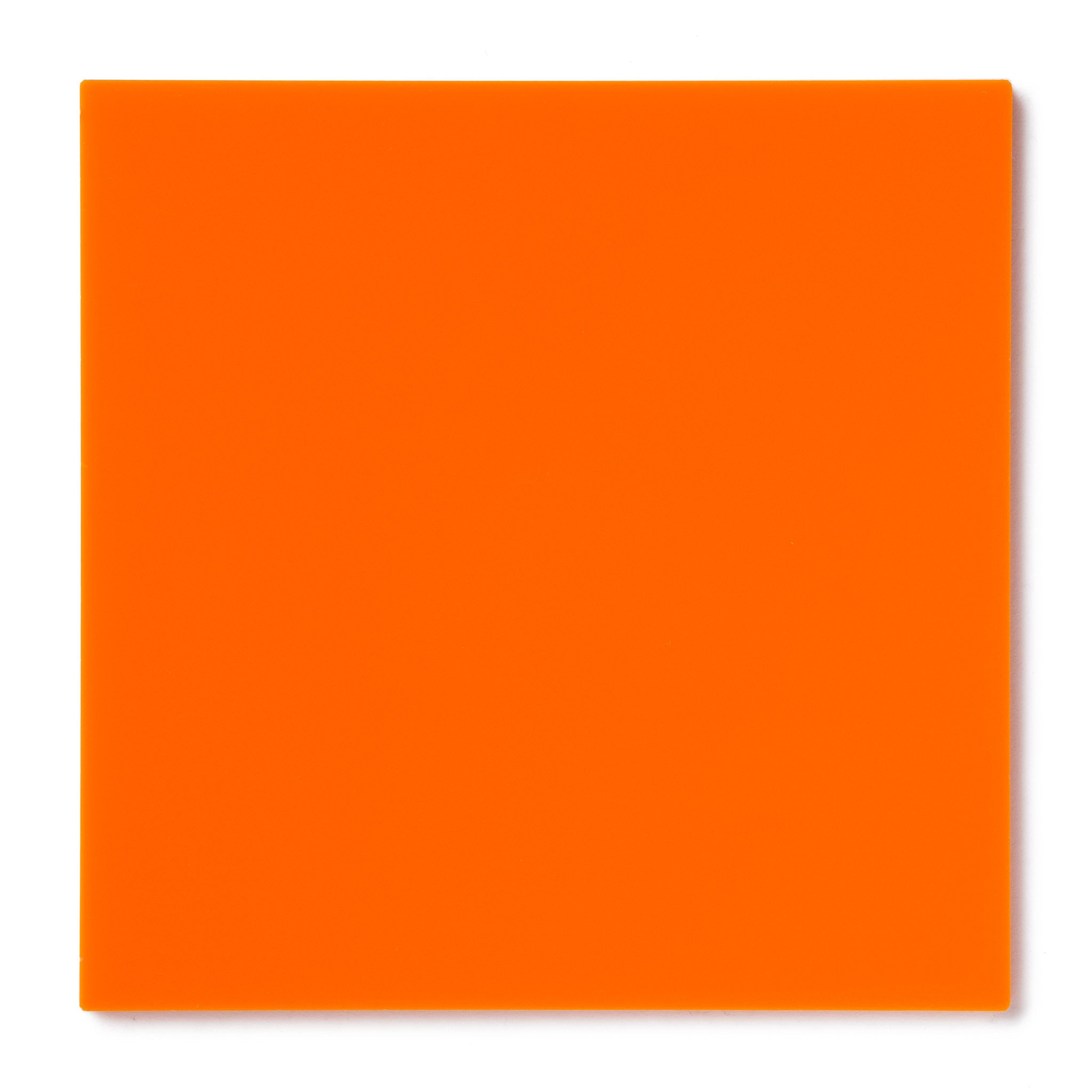 Orange Opaque Acrylic Plexiglass Sheet, color 2119