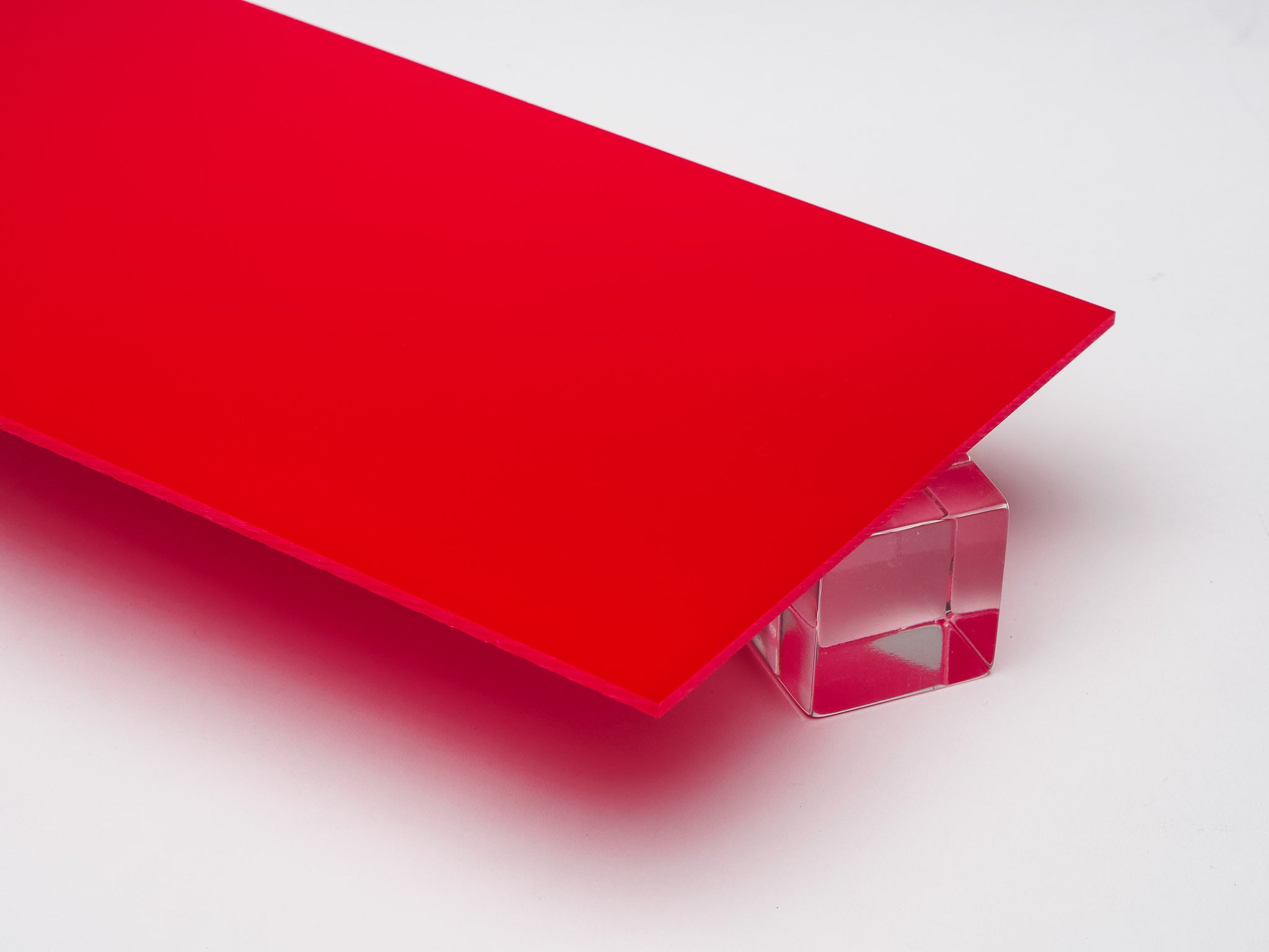 Red Opaque Acrylic Plexiglass Sheet, color 2157