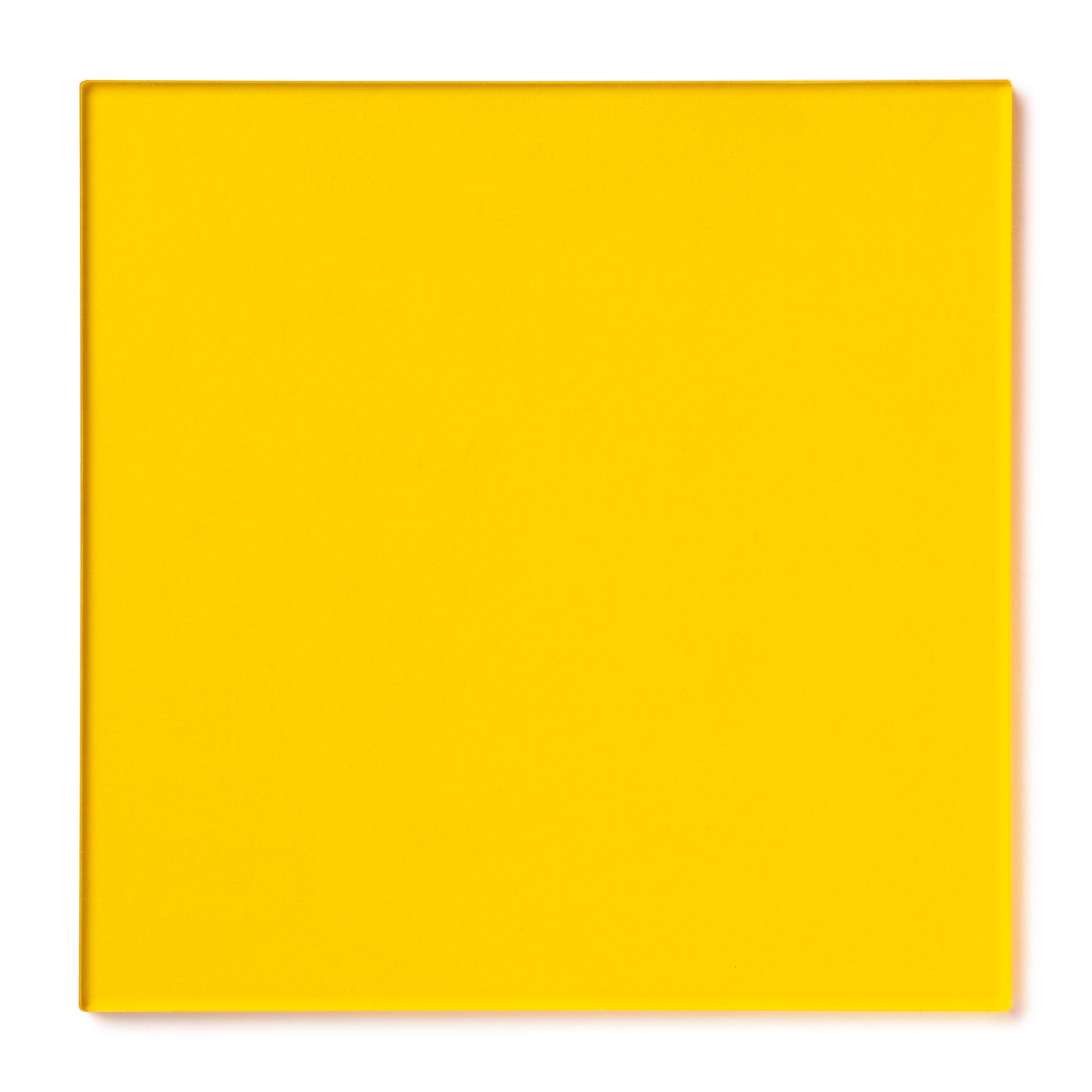 Yellow Transparent Acrylic Plexiglass Sheet, Swatch view
