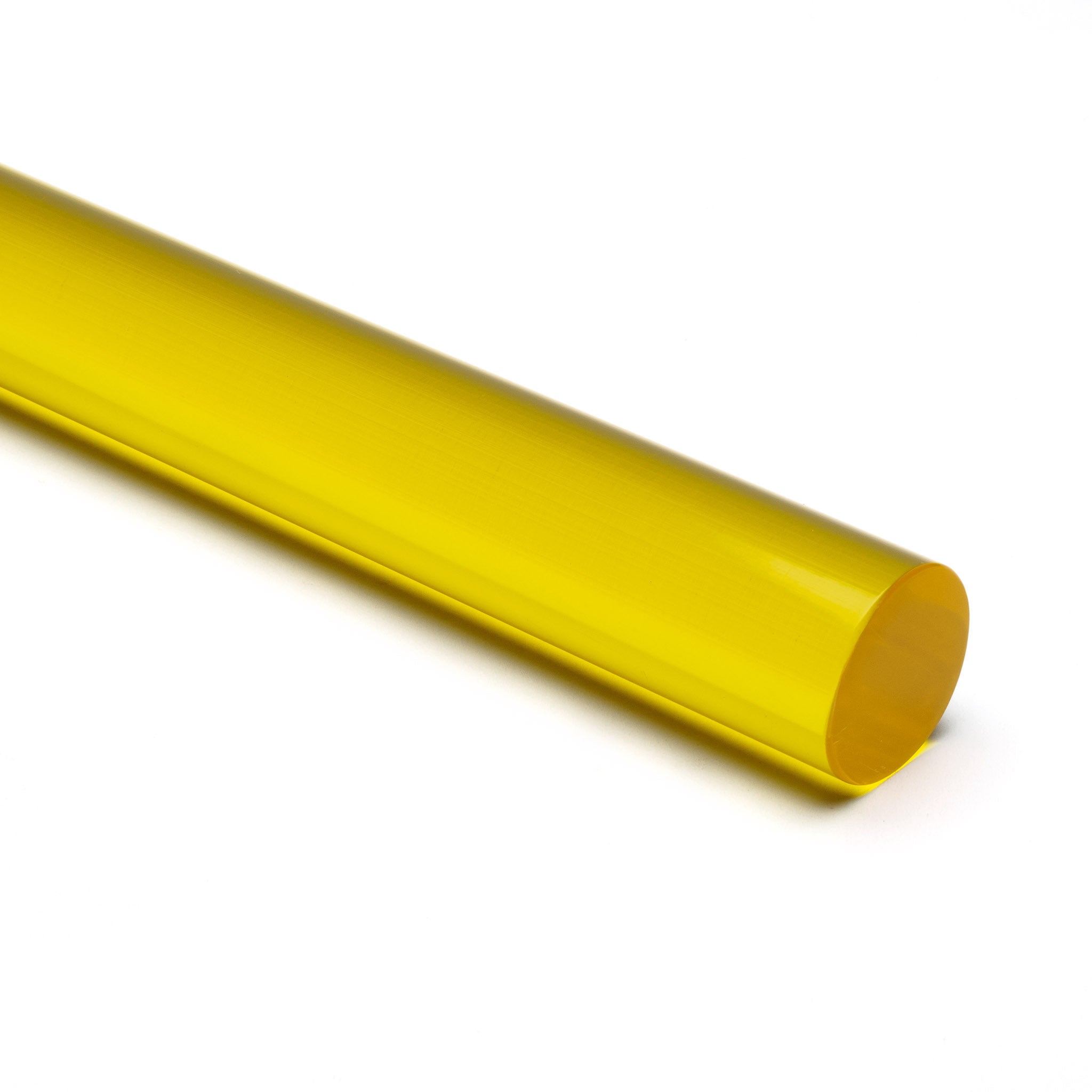 Yellow Transparent Acrylic Round Rod