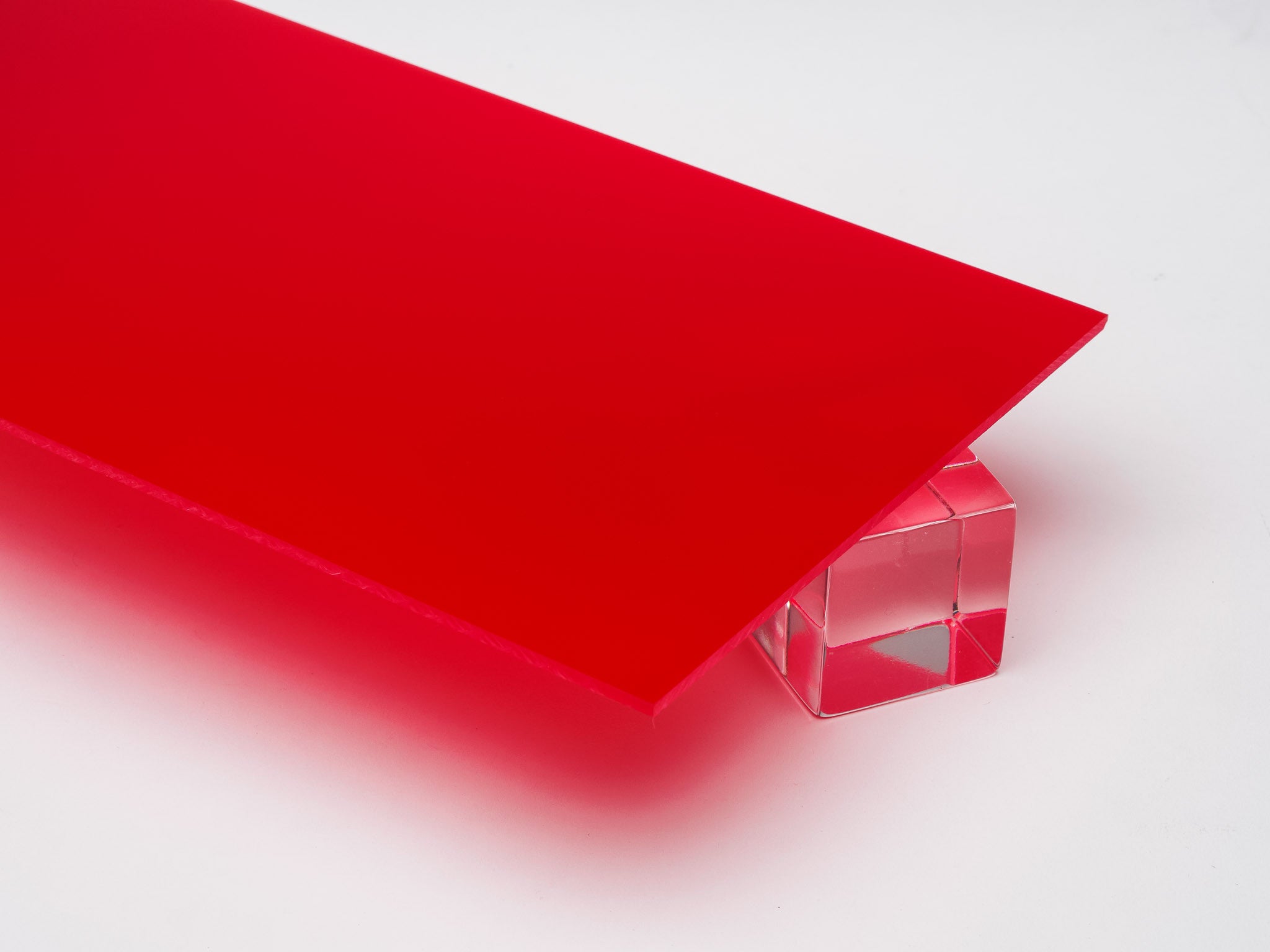 Red Translucent Acrylic Plexiglass Sheet, color 2423