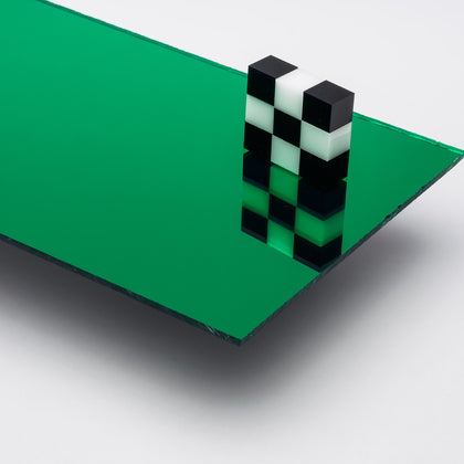 Green Mirror Acrylic Plexiglass Sheet, color 2414