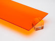 Amber Transparent Acrylic Plexiglass Sheet, Top view