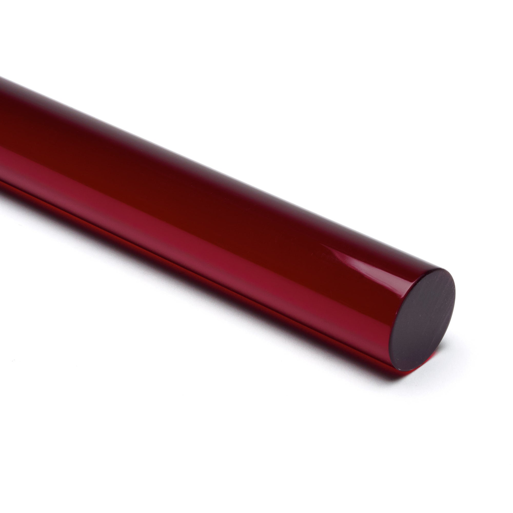 Red Transparent Acrylic Round Rod | Canal Plastics Center