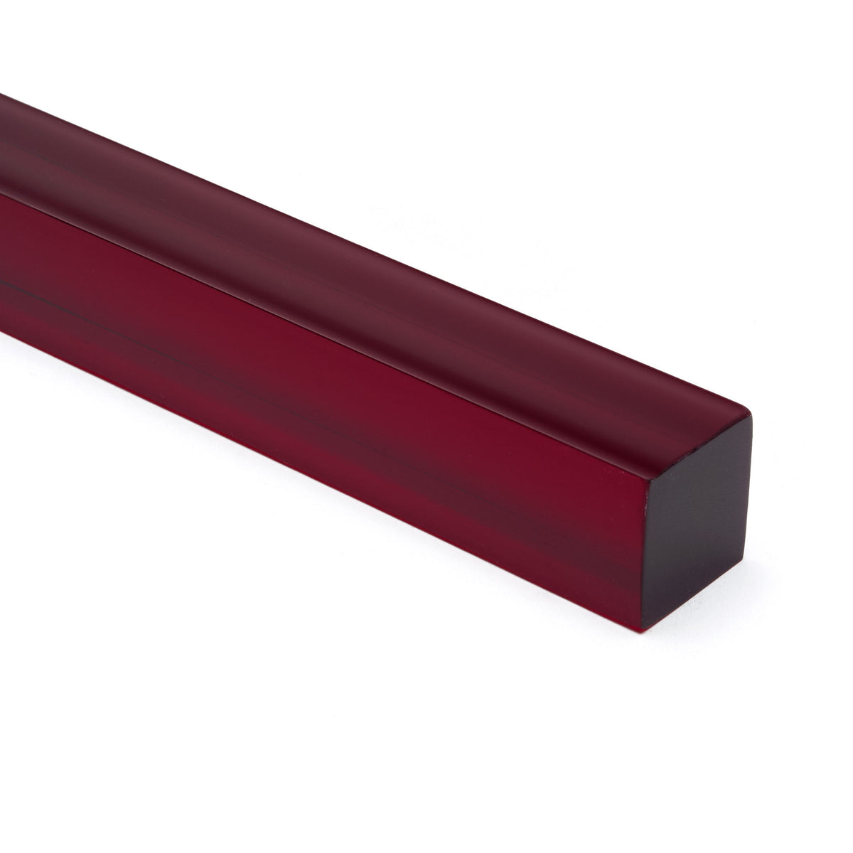 Red Transparent Acrylic Square Rod