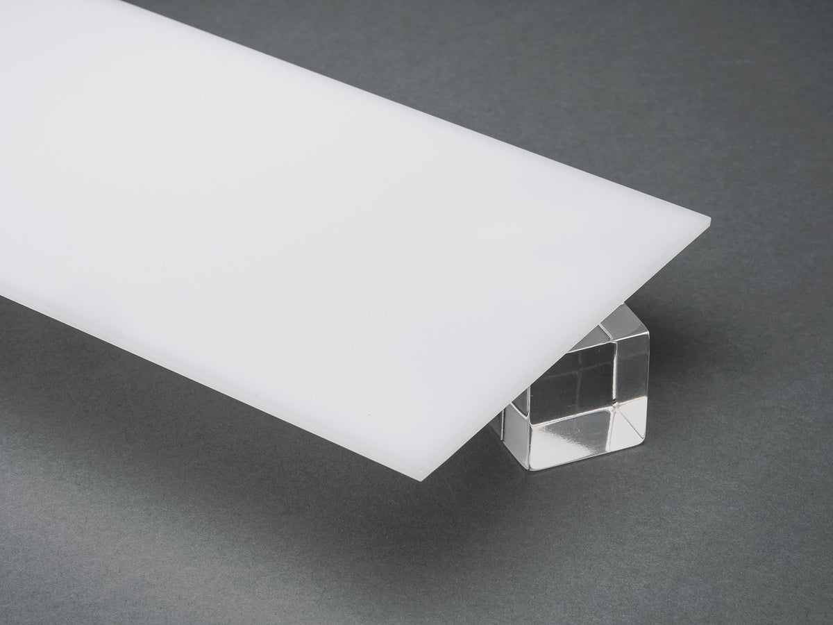 White Translucent P95 Matte Acrylic Plexiglass Sheet, color 2447