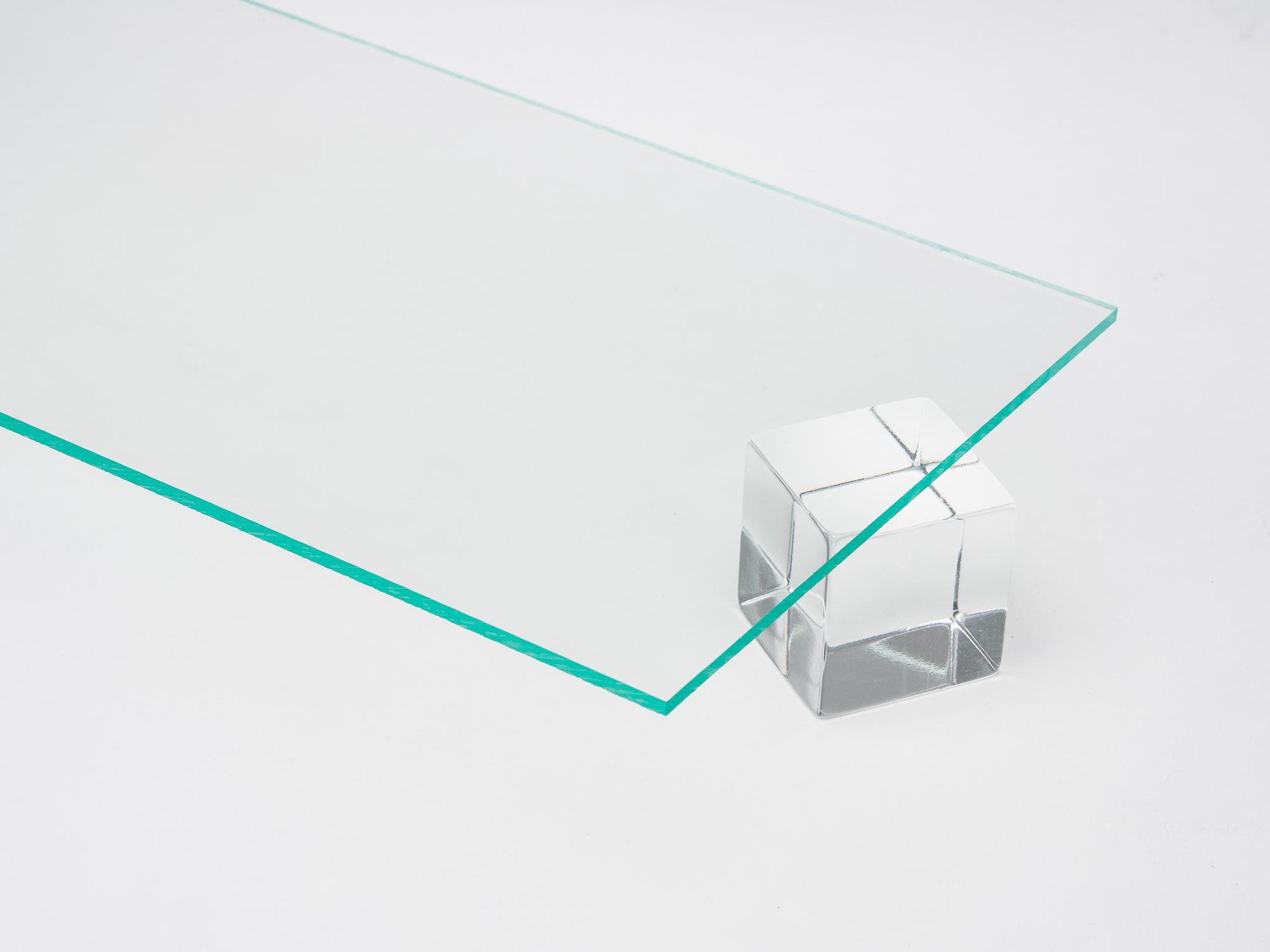 Green Edge Acrylic Plexiglass Sheet, Top view