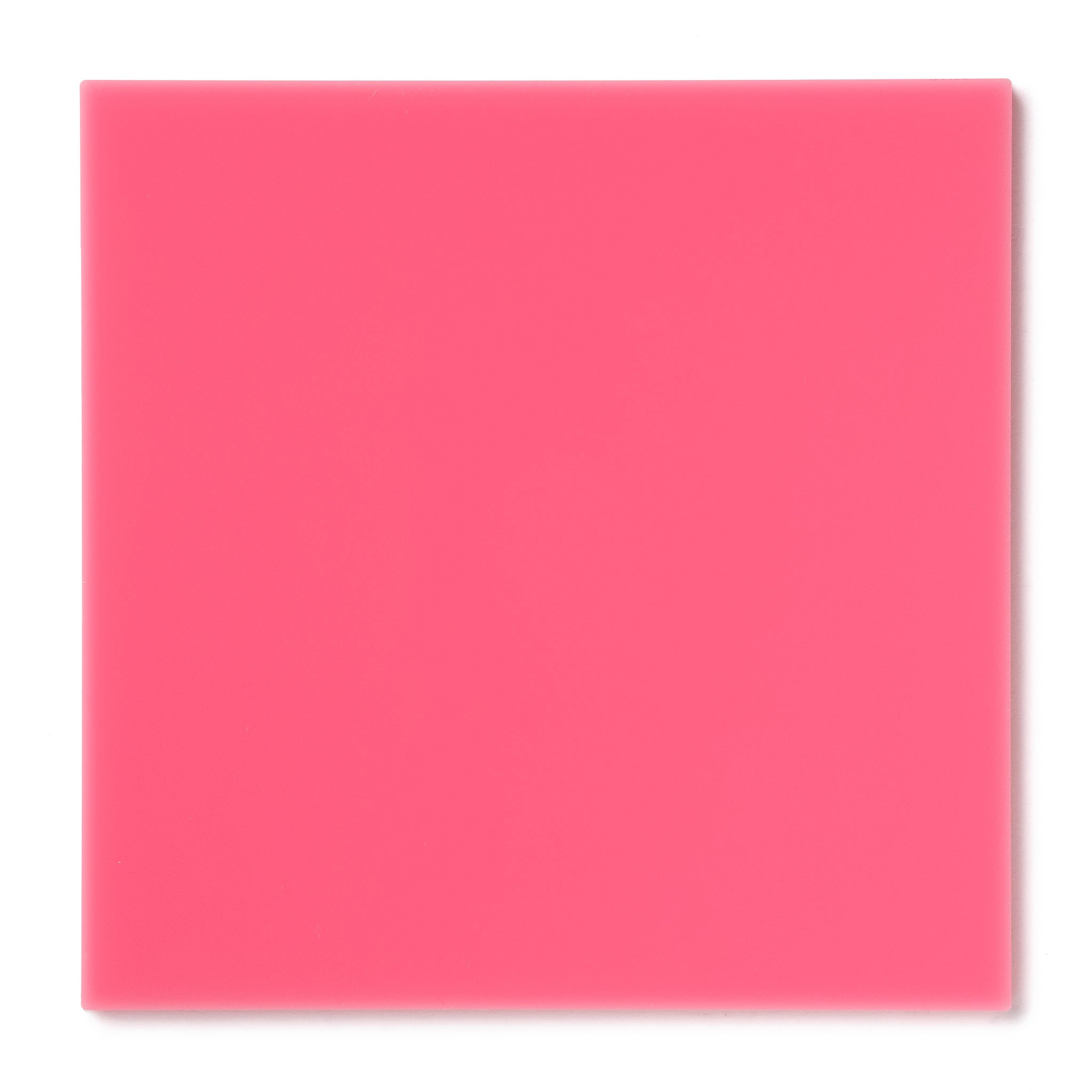 Acrylic Cast Sheet - Pink (3199) - 12 x 12 x 3 MM (0.12) Thick (Nominal)