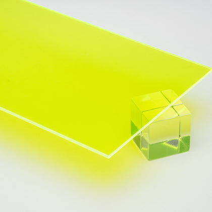 Green Fluorescent Acrylic Plexiglass Sheet, color 5320