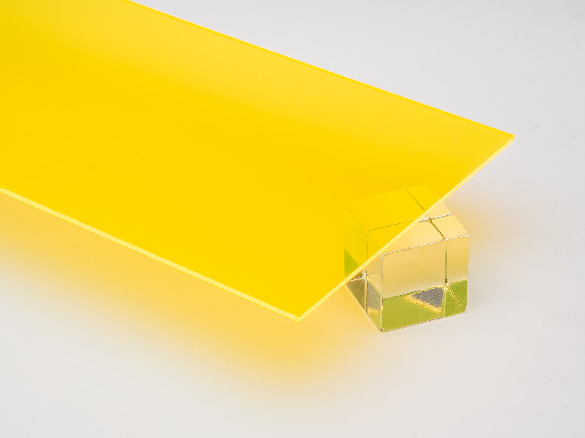 Yellow Fluorescent Acrylic Plexiglass Sheet, color 5740
