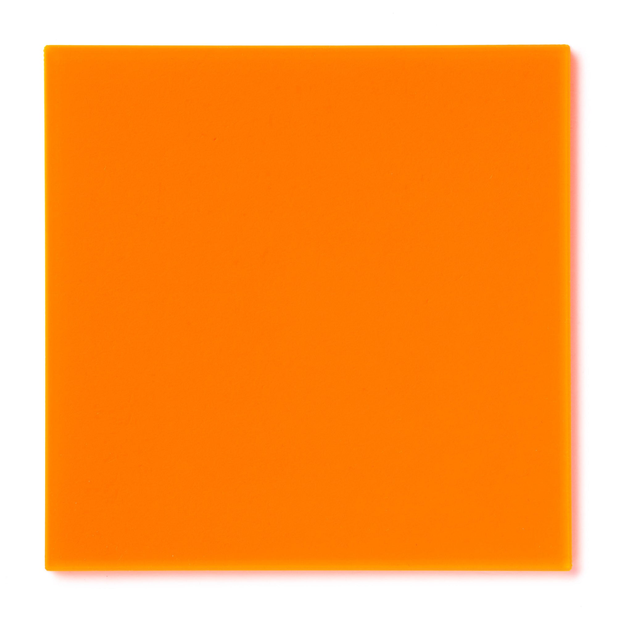 Orange Fluorescent Acrylic Plexiglass Sheet, color 6330